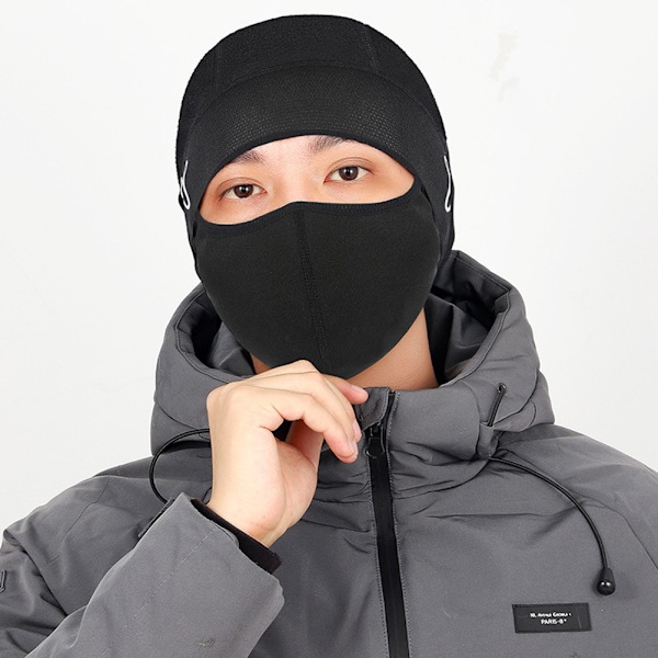 Balaclava Ansiktsskydd Hjälmfoder Vindtät Andningsbar Stretchig Huvudbonad med Glasögonhål för Män Kvinnor Vintercykling Löpning Skidåkning