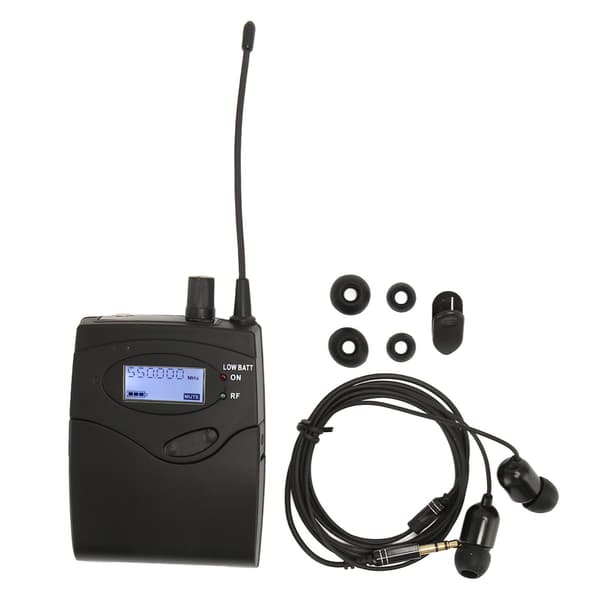 Bodypack-mottaker 550 til 580MHz Stereo øretelefonmonitor-mottaker for bandscene-studio