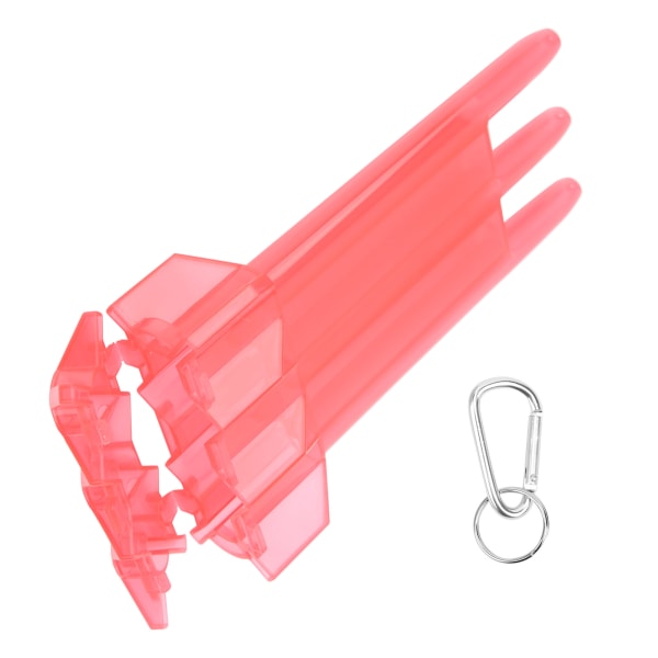 Universal Portabel Dart Box ABS- case 3-hylsa Förvaring W/Aluminium Legering Hängspänne Röd