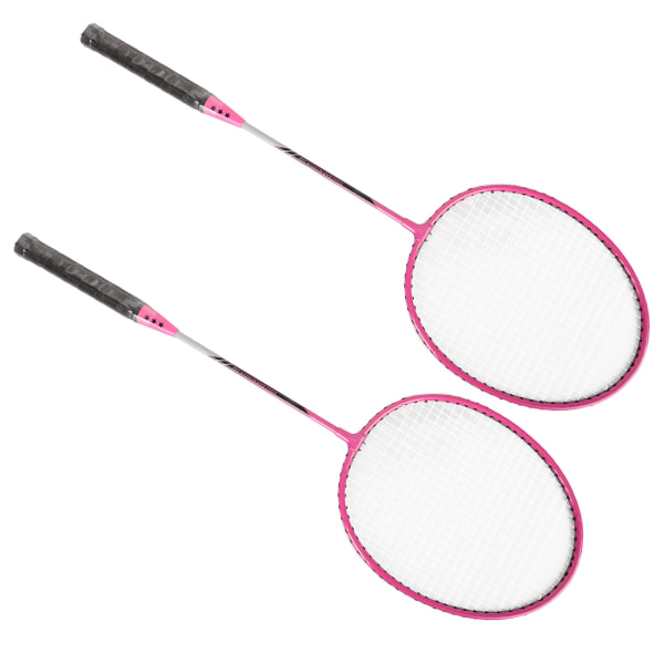 Badmintonketchere Jernlegering Letvægtsbadmintonketchere med 3 bolde til begyndere Studerendes træning Pink