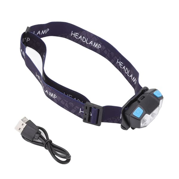 LED-hodelykt 5 lysmoduser USB-lading Lettvekts sensorhodelykt LED-hodelys for utendørs camping