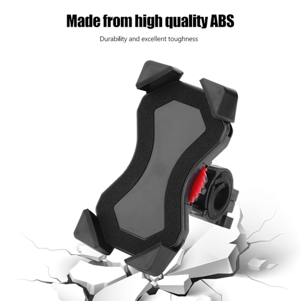 360˚ Rotasjon Universal Sykkel Sykkel Telefon Holder Motorsykkel Styre Mount Holder Svart