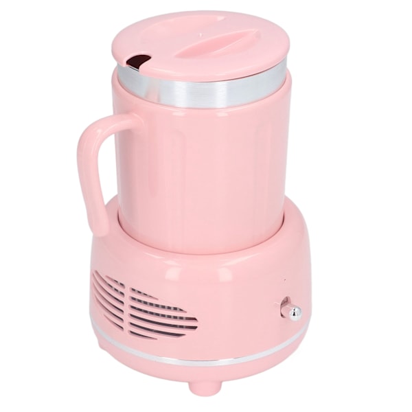 Kyl- och värmekopp, enkel att använda, snabb kylning och uppvärmning, aluminiumkropp, stabil, halkfri, kaffevärmare för kaffebjörn, rosa