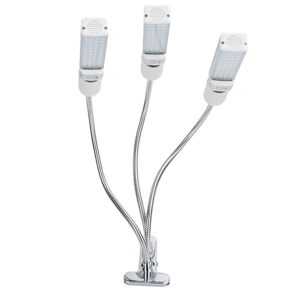 3-pääinen LED-kasvikasvuvalo E27 USB-pidike Kasvien kasvatusvalo puutarhaan Ulkovalkoinen valo