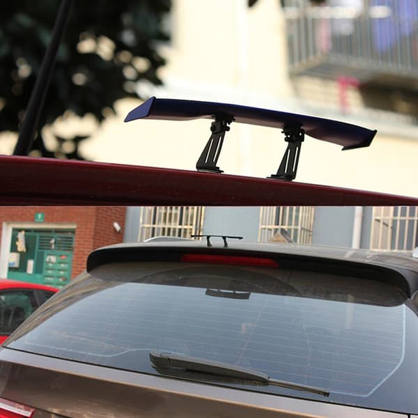 Mini Auto Bil Hale Dekorativ Kulfiber Spoiler Vinge