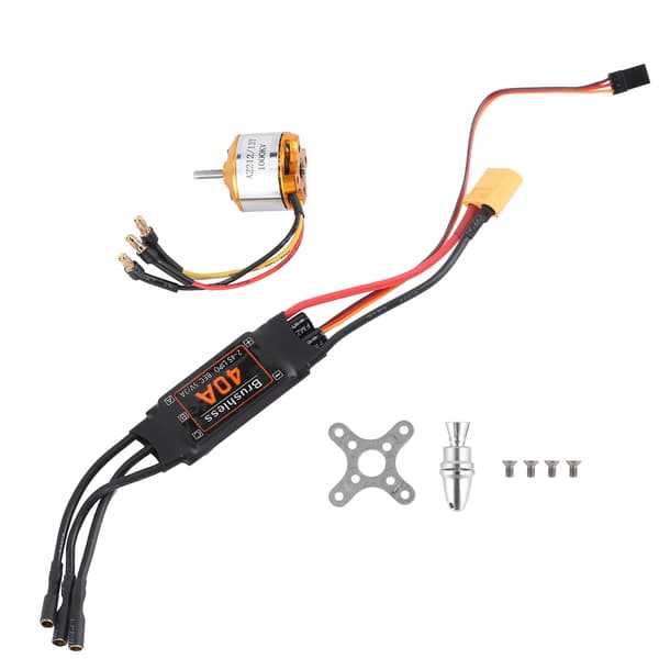 2212 1000KV Motor 40A Børsteløs ESC Sett Tilbehør for RC Drone Helikopter FPV Modell
