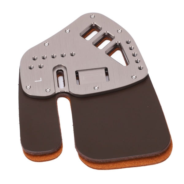 Lær Bueskyting Finger Tab Protect Guard Recurve Buebeskytter Skytetreningsutstyr Sølv L