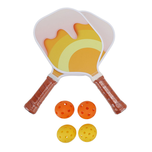 Set med paddelracketar i glasfiber, polypropen, mjukt grepp, bärbara, lätta, med väska