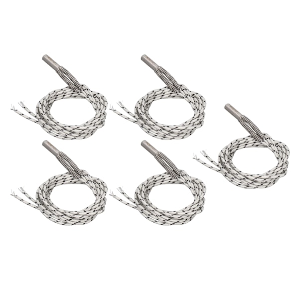 5 stk 3D-skriver varmeelement 50W rustfritt stål hode nikkel krom tråd 3D-skriver varmeelement patronvarmer 1m/39.4in DC12V