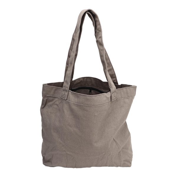 Yogamatta Bärväska Bärbar förvaring Canvas Carryall Axelväska 2 lager med dragkedja Grå