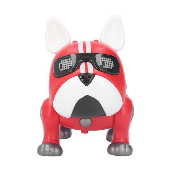 Elektronisk kæledyrs-hundelegetøj med berøringsføler Intelligent dansende robot-hund til børn Rød
