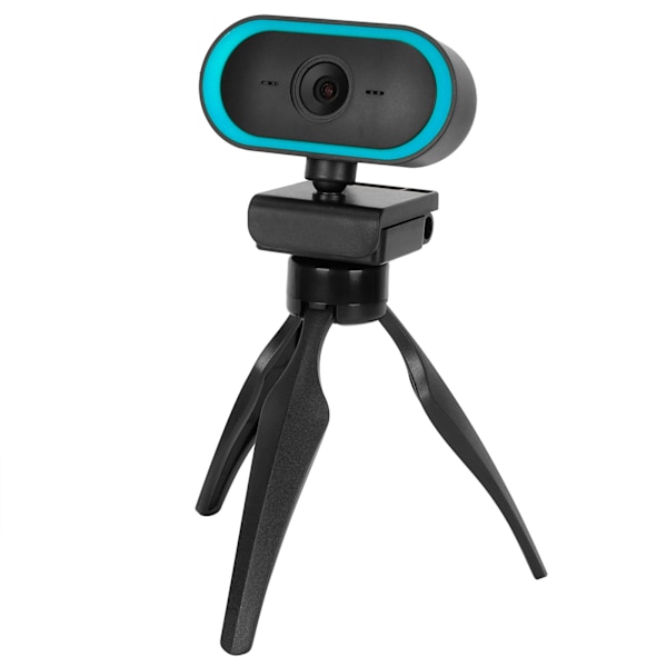 Dator kamera USB webbkamera High Definition 2K webbkamera för live videokonferensBlå