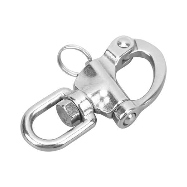 Roterende fjærkrok Rustfritt stål Snap Clip Spenne Spenne Metal Hardware Accessories70mm