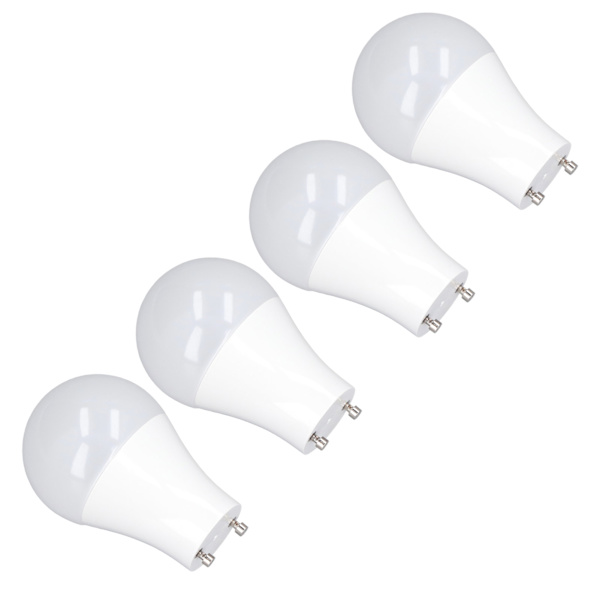 4 stk. GU24 pære Høj lysstyrke Energibesparende LED A19 pære til soveværelse Kontor 120V5W Varm hvid 2700K