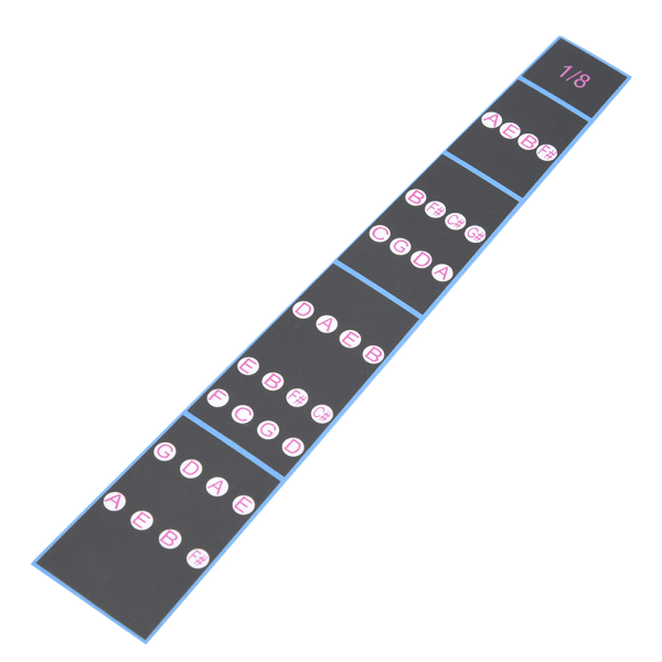 5 stk Fiolin gripebrett klistremerke Gripebrett tape Fretless fingersetting guide for nybegynnere (1/8)