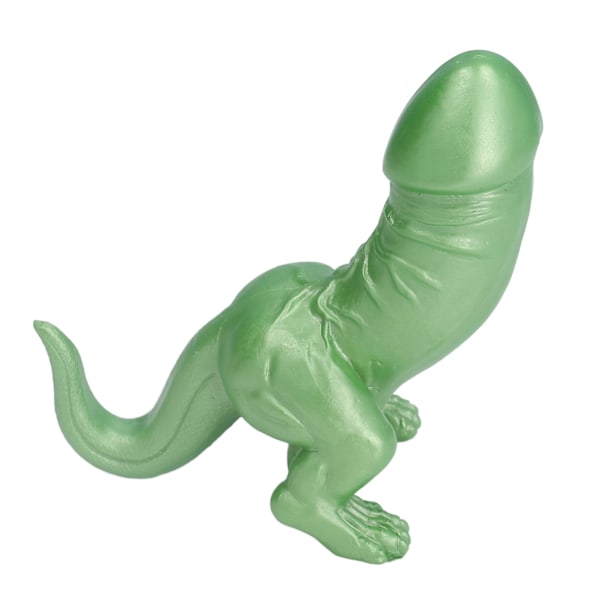 Dinosaurieornament Hög simulering Vuxen Spoof Hartsdekoration för Heminredning Sovrumsdekoration Grön
