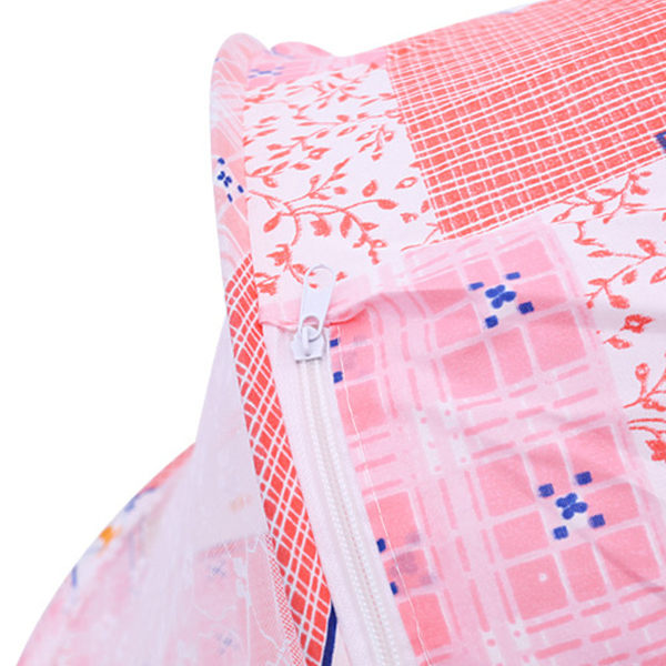 Baby seng nettpiggfolding pustende glidelås lukking gratis installasjon spedbarn seng mesh netting rosa