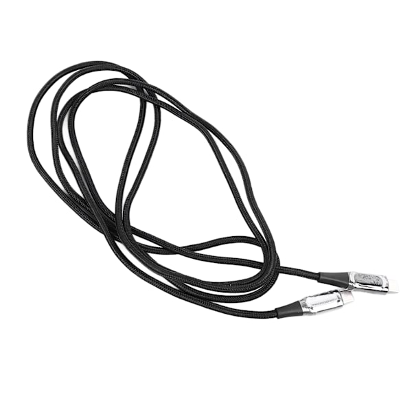100W USB C till USB C-kabel Snabbladdningskabel USB C-laddarkabel med digital display för telefoner Surfplattor Bärbara datorer 2M Svart