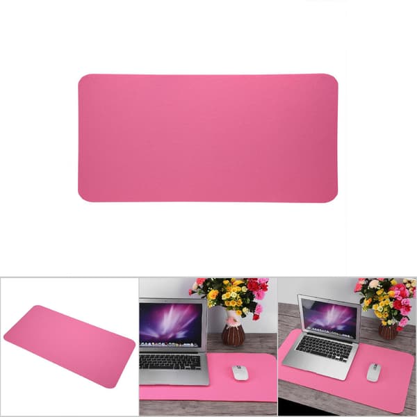 68x33cm Polyester Bord Musemåtte Kontorbord Laptop Måtte Antistatisk Computer PC Pads Pink