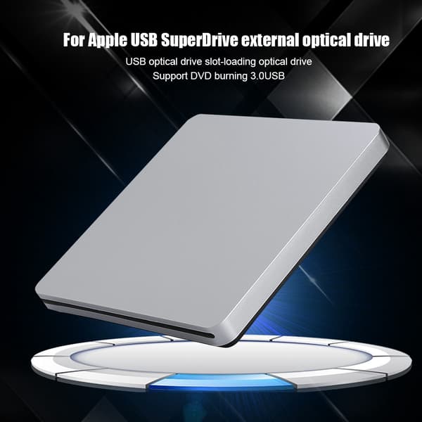 USB 3.0 dataöverföring extern slot-in DVD-brännare CD-enhet för Mac Windows