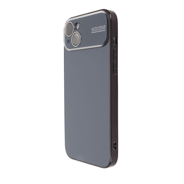 Elektropläterat phone case Stort fönsterobjektiv Kameraskydd Stötsäkert case Anti Scratch Svart för IPhone 14 Plus