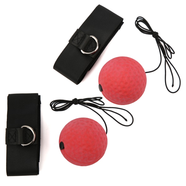 2 stk hovedmonteret boksebold kamptræning bounce response bold tilbehør