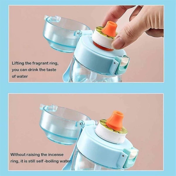 Vannflaske Flavor Pod Air vannflaske med fruktig duft (Tra) (med 7 ringer)