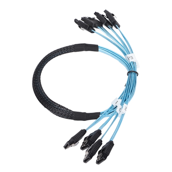 SATA-kaapelit 7-nastainen Nopea 6 Gbps Mini Helppo Käyttää 4 Johdinta Nopea SATA-kaapelisarja Tietokoneelle