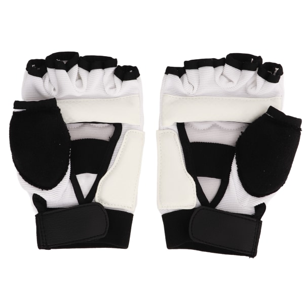 1 par Taekwondo-handskar Andas elastiska halvfinger Kickboxning Boxning Träningshandskar för kampsport S