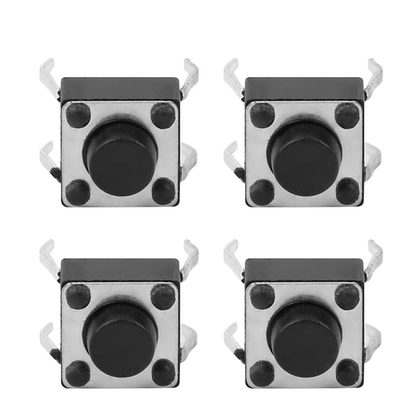 100 st Momentan taktil tryckknappsbrytare Mini Micro Tact Switch Tillbehör 6 x 5 mm