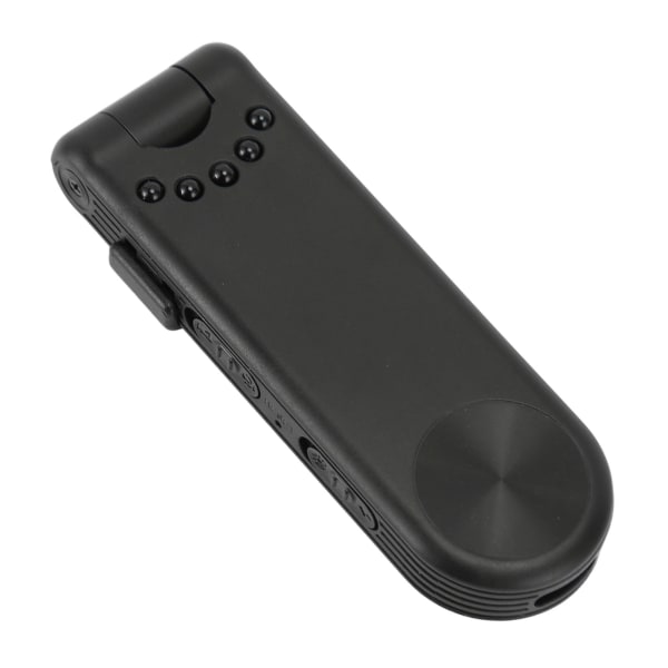 Bærbar videoopptaker 1080P HD støyreduksjon Night Vision Mini Pocket Lovhåndhevelseskamera Ingen minnekort (eksternt kort kan settes inn)