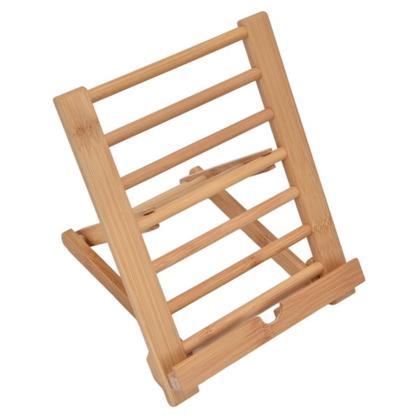 Tablet Stativ Bambus Foldbar Multi Vinkel Universal Desktop Tablet Holder til 4 til 13in Telefon Bog Musik Score