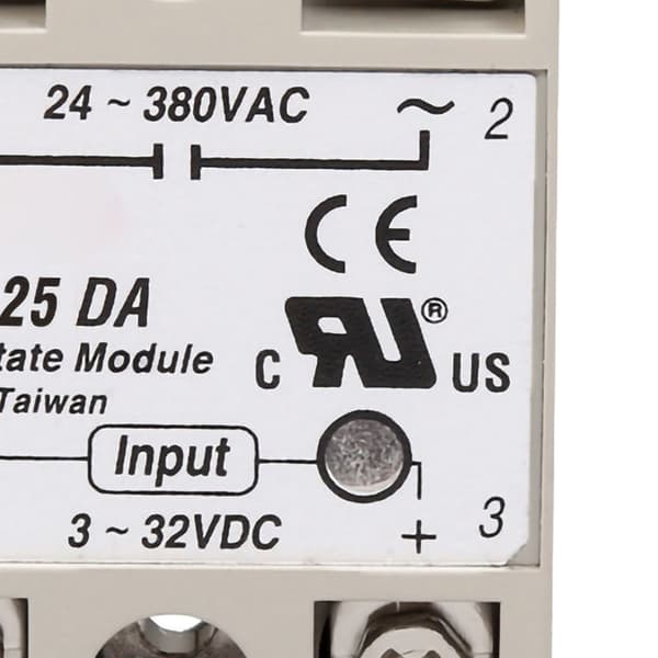 Enkeltfaset solid state relæ lav støj ingen gnist relæmodul til strømstyringsapplikation SSR 25DA