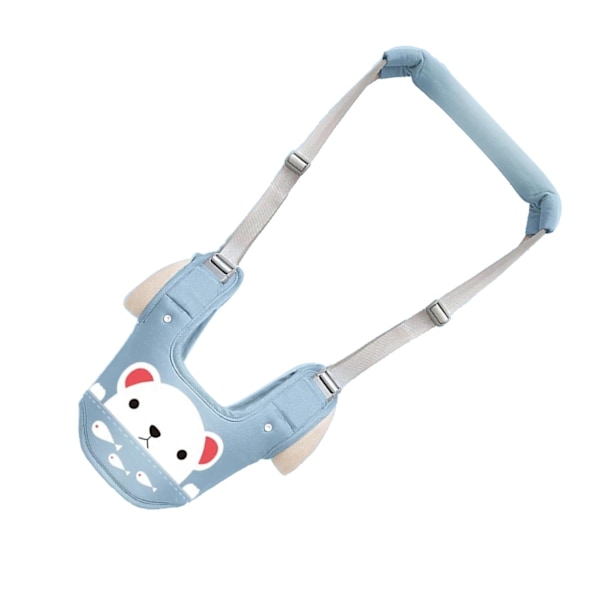 Toddler Walking Harness Mjuk Andningsbar Bomull Säker Spänne Väst Stil Toddler Walker för Hem Trädgård Utomhus Stjärna Blå