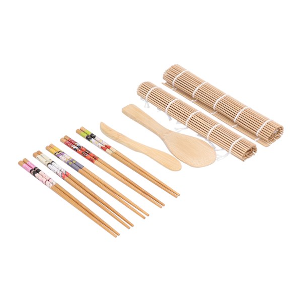 Sushi-tillverkningssats Bambu Rullmatta Ätpinnar Sushi Maker Set Present till nybörjare