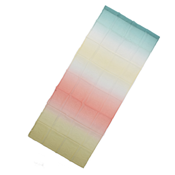 1x2,7m Gradient Vindue Gazestof Voile Gardiner Moderne Tulle Gennemsigtige Gardiner til Soveværelse Legeværelser Nedre Gul