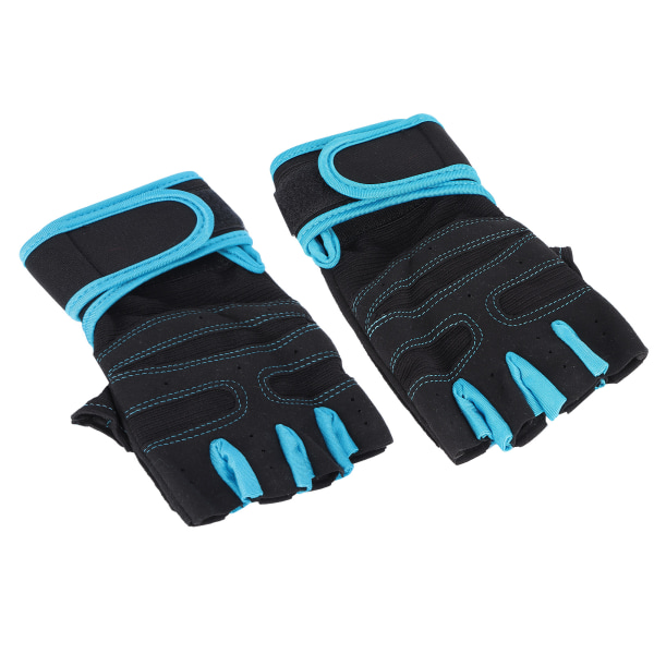 Half Finger Fitness Beskyttelseshansker Anti-Slip Håndleddsstøtte Vektløftingshansker(L)