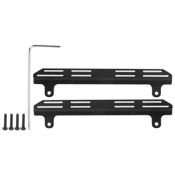 RC sidepedal aluminiumslegering pedalplate erstatning for XIAOMI JIMNY 1/16 RC CarBlack