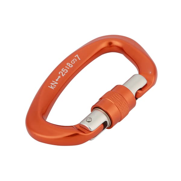 XINDA D Form Säkerhetslås Koppling Bergsklättring Skyddstillbehör (Orange)