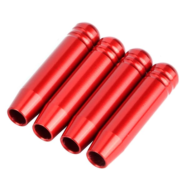 4 st Aluminium Dörrlåsstift Knappskydd Trim Passar för E90 3-serie 2004 - 2013 (Röd)