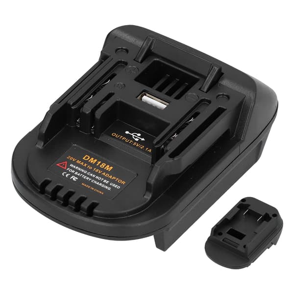 DM18M Batteriadapter til Milwaukee 20V Batteri DCB200 DCB203 DCB205 DCB206 M18 BL1830 BL1840