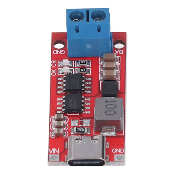 3S batterioplader Step Up Boost Modul PCB Type C Oplader Step Up Boost Inverter Board DC3-6V 2A
