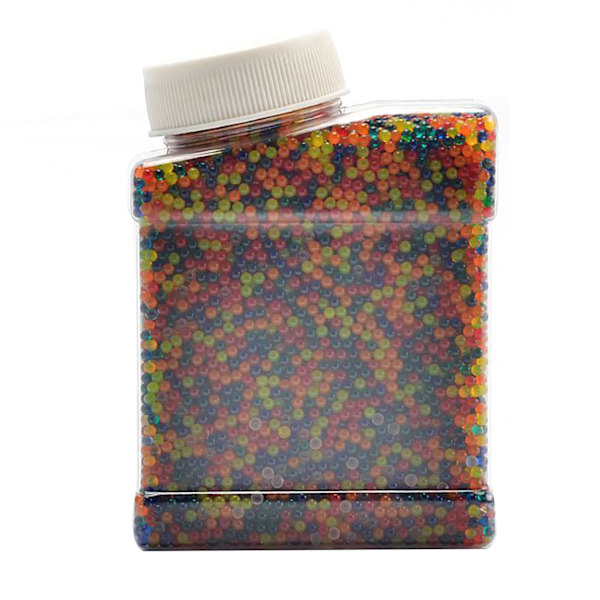2 flasker 250g Gelkugle Refill Multi Color Vandkugle Perler Vand Gel Perler Absorberende Gelkugler til Sensorisk Legetøj