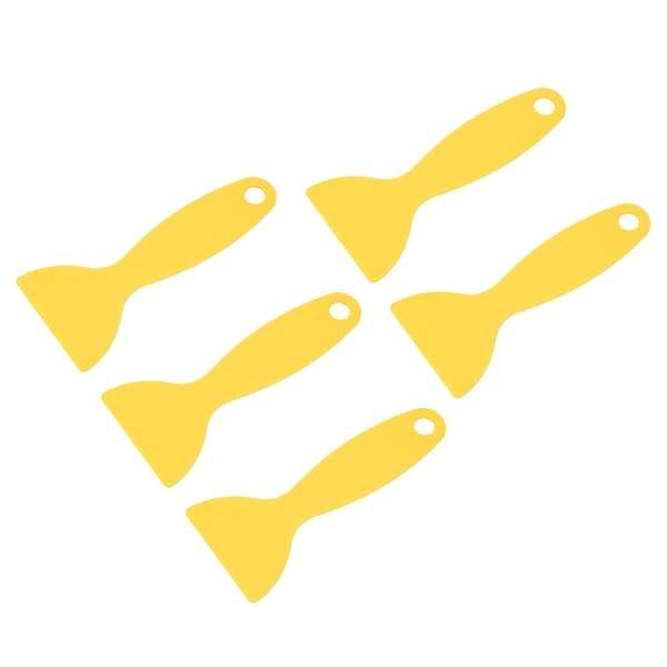 5 stk. 3D-printer spatel fleksibel plast 3D-print harpiksfjernelsesskraber til WANHAO D8 til ANYCUBIC til Nova Gul