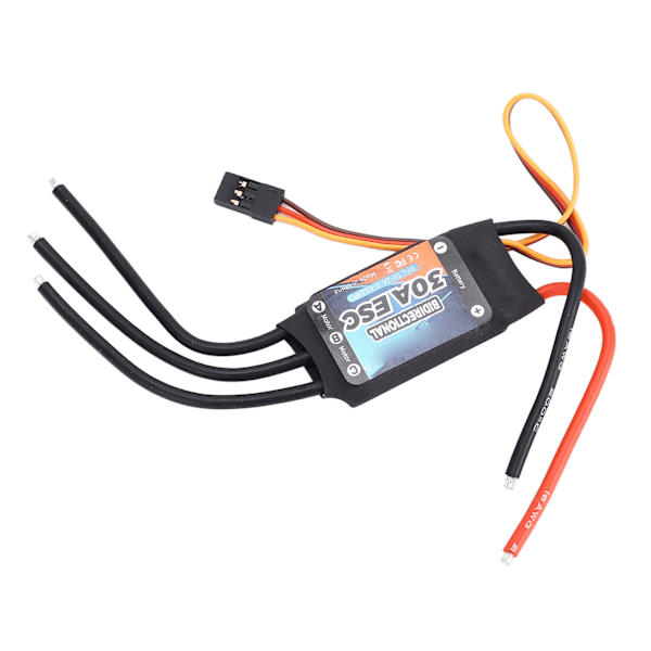 GTSKYTENRC Bidirektionell 30A Borstlös ESC Elektrisk Hastighetsregulator för RC Bil Båt Undervattenpropeller