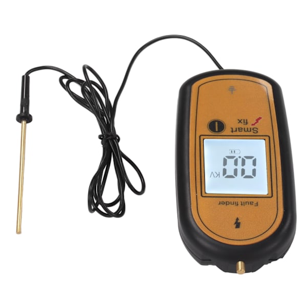 MLD 004F Elektronisk stängseltestare LCD-skärm Digital stängselspänningstestare Stängseltestare 15KV med bakgrundsbelysning Gul