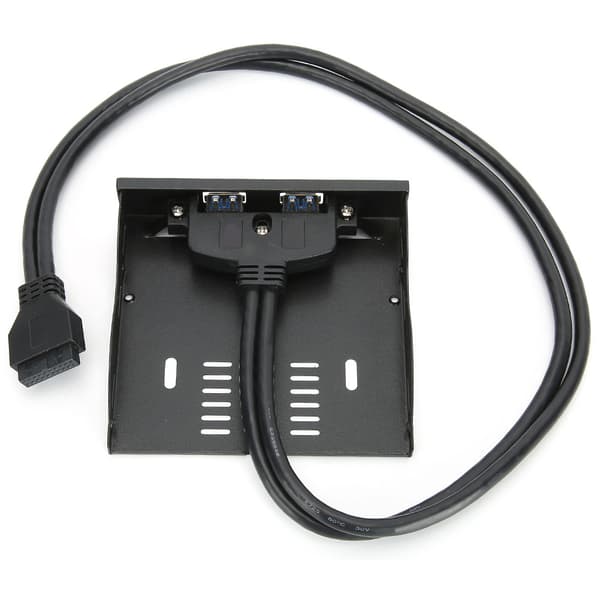USB3.0 Floppy Frontpanel 3.5' Floppy Bay 19 Pin til 2 Interface USB3.0 HUB