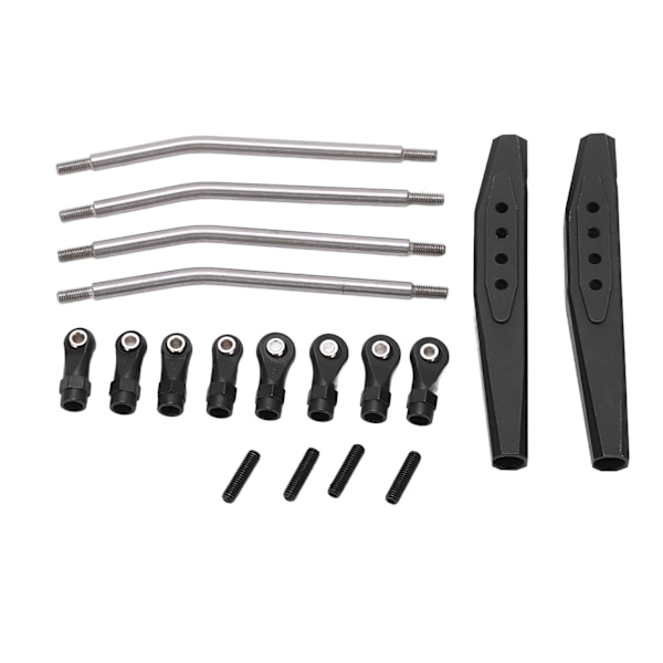 RC Metall Bakre Bärarmar med Fjädringslänkage för Axial RR10 90048 90053 RC Bil Svart