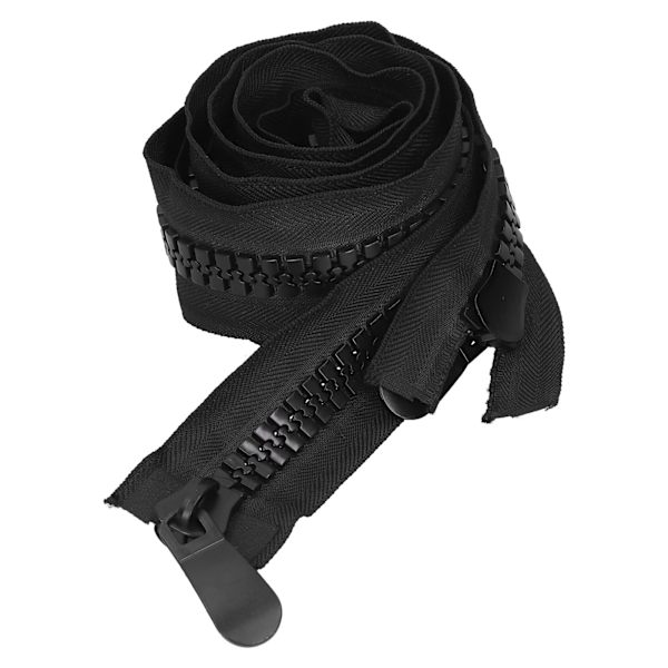 Hard plast polyester Super stor åpen glidelås for DIY sying Skreddersydd håndverk Vesker Telt305CM