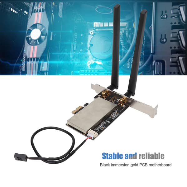 Mini PCI E til PCI E Trådløst Netværkskort Adapterkort til Intel 7260HMW / Atheros AR5B225
